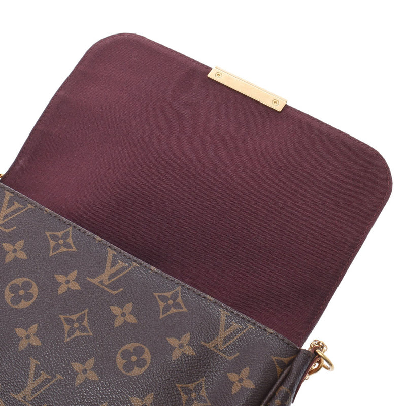 LOUIS VUITTON ルイヴィトン モノグラム フェイボリットMM 2WAY ブラウン M40718 レディース モノグラムキャンバス ショルダーバッグ ABランク 中古 銀蔵