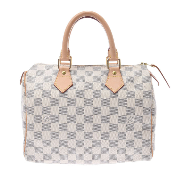 Louis Vuitton Azure Speedy 25 14137 White Unisex Damier Azure