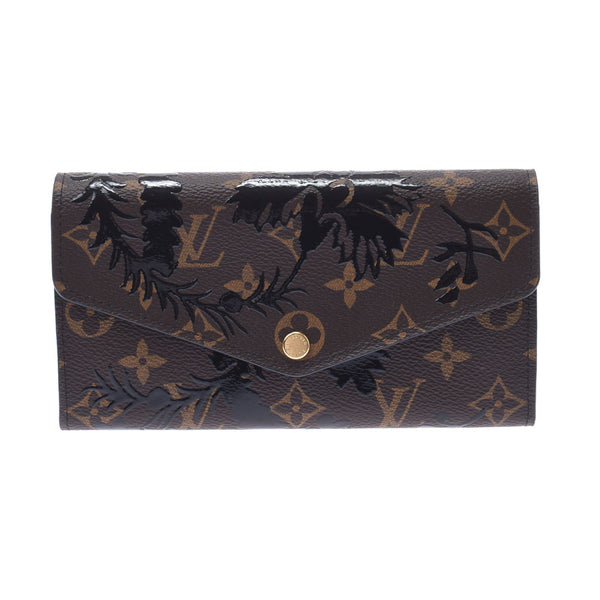 Louis Vuitton Louis Vuitton Monogram Portfoille Sara Limited Brown / Black M62099 Unisex Monogram Canvas Long Wallet A-Rank Used Sinkjo