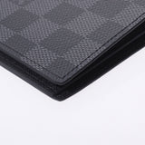 路易·威登（Louis Vuitton）路易·威登（Louis Vuitton）达米尔（Damier）石墨紧凑型6cc nm黑色N60362男士达米尔（Damier）石墨帆布fuden fuden new dam new dam new damnal ginzo