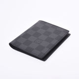 路易·威登（Louis Vuitton）路易·威登（Louis Vuitton）达米尔（Damier）石墨紧凑型6cc nm黑色N60362男士达米尔（Damier）石墨帆布fuden fuden new dam new dam new damnal ginzo