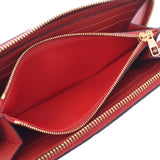 LOUIS VUITTON Louis Vuitton Aplant Portofoyille Clemance Scarlet M63698 Unisex Leather Long Wallet AB Rank Used Ginzo