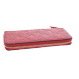 LOUIS VUITTON Louis Vuitton Aplant Portofoyille Clemance Scarlet M63698 Unisex Leather Long Wallet AB Rank Used Ginzo