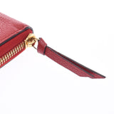 LOUIS VUITTON Louis Vuitton Aplant Portofoyille Clemance Scarlet M63698 Unisex Leather Long Wallet AB Rank Used Ginzo