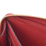 LOUIS VUITTON Louis Vuitton Aplant Portofoyille Clemance Scarlet M63698 Unisex Leather Long Wallet AB Rank Used Ginzo