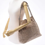 Chanel Chanel Matrasse Chain Bag Beige Silver Fittings Ladies Curf One Shoulder Bag AB Rank Used Silgrin