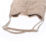 Chanel Chanel Matrasse链袋米色银配件女士们凝视一个单肩包Ab排名使用Silgrin