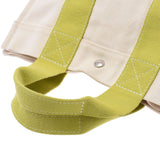 Hermes Hermes Bora Bora PM Tote Bag White / Yellow Green Unisex Canvas Handbag B Rank Used Silgrin