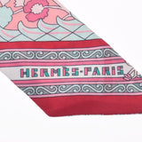 Hermes Hermes Twilley Perscha Carpet Old Tag Pink / Green Ladies Silk 100% Scarf AB Rank Used Silgrin