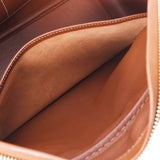 HERMES エルメス プリュム 32 ナチュラル/ブラウン シルバー金具 □F刻印(2002年頃) ユニセックス トワルアッシュ/バレニア ハンドバッグ ABランク 中古 銀蔵