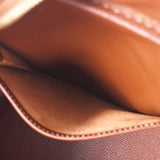 HERMES エルメス プリュム 32 ナチュラル/ブラウン シルバー金具 □F刻印(2002年頃) ユニセックス トワルアッシュ/バレニア ハンドバッグ ABランク 中古 銀蔵