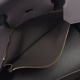 Hermes Hermes Burkin 35 ethane (gray) Rose gold bracket Y imprint (around 2020) Unisex Togo handbag unused silver