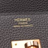 Hermes Hermes Burkin 35 ethane (gray) Rose gold bracket Y imprint (around 2020) Unisex Togo handbag unused silver