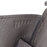 Hermes Hermes Burkin 35 ethane (gray) Rose gold bracket Y imprint (around 2020) Unisex Togo handbag unused silver