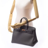 Hermes Hermes Burkin 35 ethane (gray) Rose gold bracket Y imprint (around 2020) Unisex Togo handbag unused silver