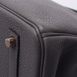 Hermes Hermes Burkin 35 ethane (gray) Rose gold bracket Y imprint (around 2020) Unisex Togo handbag unused silver