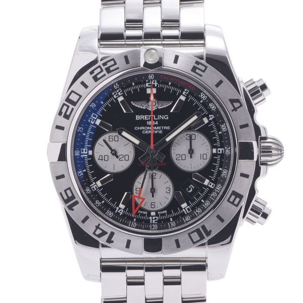 BREITLING Breitling Chronomat 44 GMT AB0420 Men's SS Watch Automatic Black Dial A Rank Used Ginzo