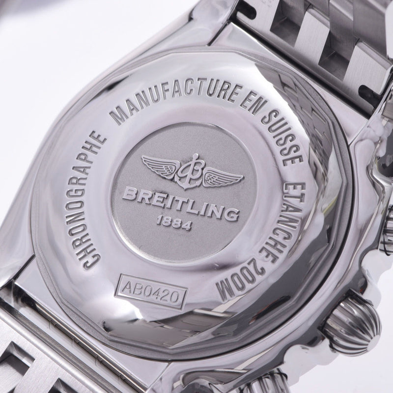 Breitling Breitling Chronomat 44 GMT AB0420男士SS观看自动黑色拨号A级使用Ginzo