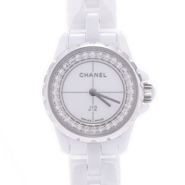 香奈儿香奈儿（Chanel Chanel）J12 XS内部贝塞尔钻石H5237女士白色陶瓷/ss Watch Quartz White Dial A RANS二手Ginzo