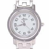 爱马仕爱马仕（Hermes Hermes）Clipper Cl4.210女士SS Watch Wate Quartz White Dial A RANS使用Ginzo