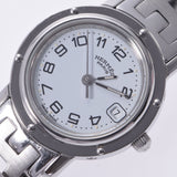 HERMES Hermes Clipper CL4.210 Ladies SS Watch Quartz White Dial A Rank used Ginzo