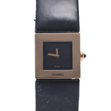 CHANEL Chanel Matrasse H0109 Ladies YG/Leather Watch Quartz Black Dial A Rank used Ginzo