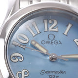 Omega Omega Sea Master 120 2581.88女士SS手表石英蓝色外壳盘AB级使用Ginzo