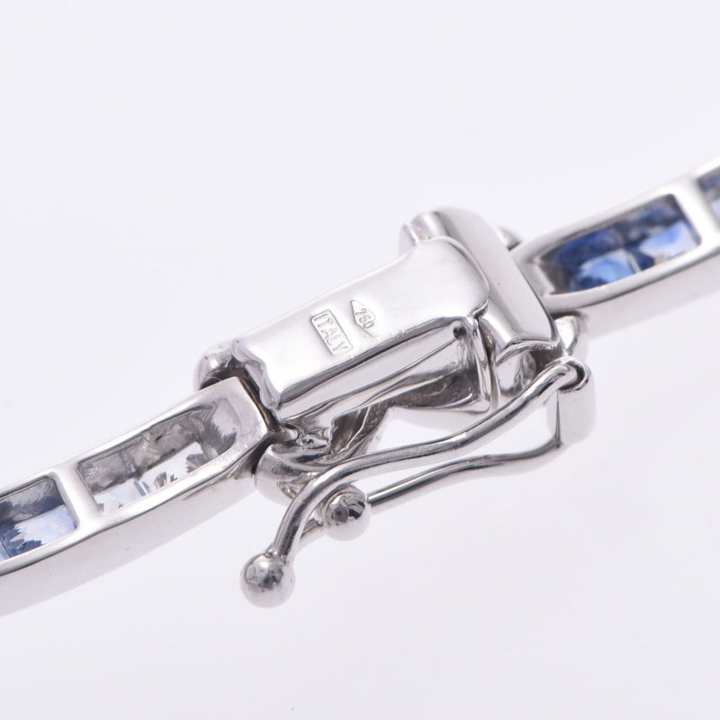 Other JEUNET Gene Gradient Sapphire 3.96ct Unisex K18WG Bracelet A Rank used Ginzo