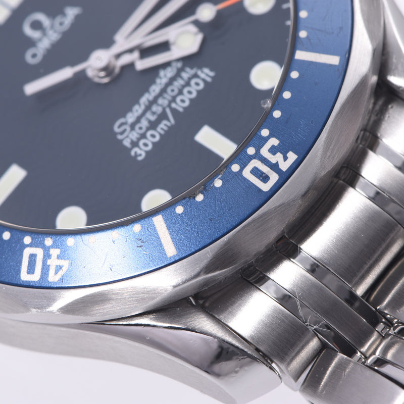 Omega Omega Sea Master Professional 300m 2561.80男孩SS手表Quartz Blue Dial AB Rank used Ginzo