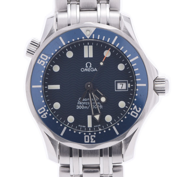 OMEGA Omega Sea Master Professional 300m 2561.80 Boys SS Watch Quartz Blue Dial AB Rank Used Ginzo