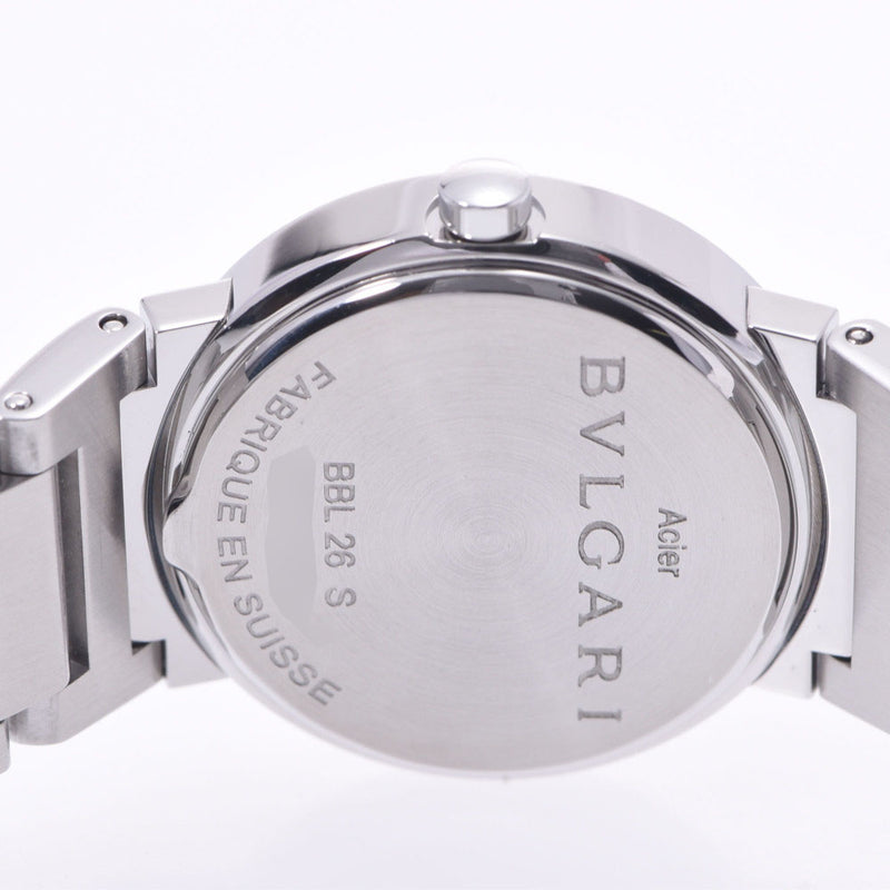 BVLGARI ブルガリ ブルガリブルガリ26 新型 BBL26S レディース SS 腕時計 クオーツ ピンクシェル文字盤 Aランク 中古 銀蔵