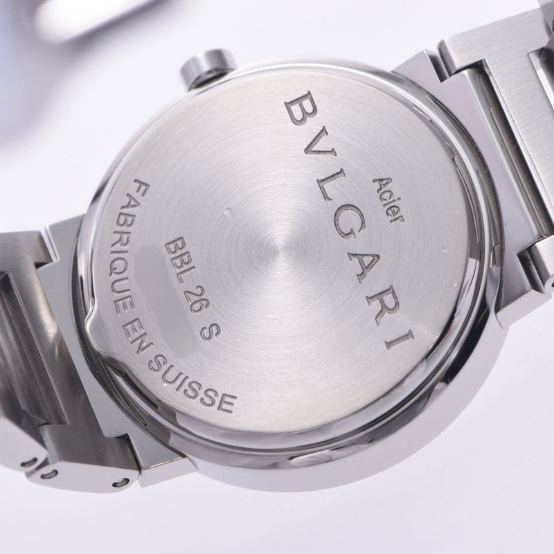 BVLGARI ブルガリ ブルガリブルガリ26 新型 BBL26S レディース SS 腕時計 クオーツ ピンクシェル文字盤 Aランク 中古 銀蔵