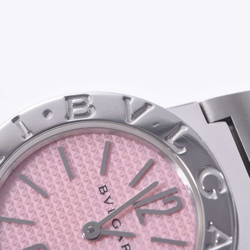 BVLGARI Bulgari Bulgari Bulgari Bulgari 26 New BBL26S Ladies SS Watch Quartz Pink Shell Dial A Rank used Ginzo