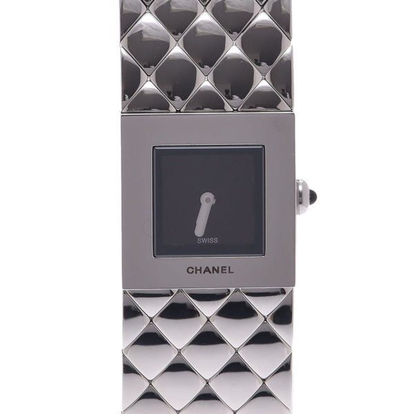 Chanel Chanel Matrasse H0009女士SS手表Quartz Black Dis A Rank二手Ginzo