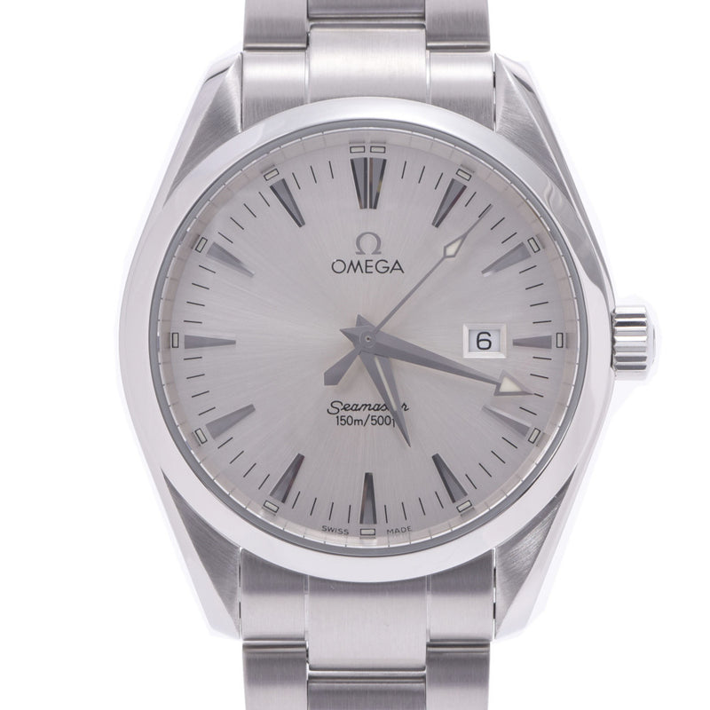 OMEGA Omega Sea Master Aqua Terra 150m 2517.30 Men's SS Watch Quartz Silver Dial A Rank Used Ginzo