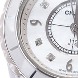 香奈儿香奈儿（Chanel Chanel）J12 29mm 8p钻石H2570女士白色陶瓷/SS手表Quartz shell Dial A等级使用Ginzo