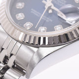 ROLEX Rolex Datejust 10P Diamond 69174G Ladies WG/SS Watch Automatic Blue Gradation Dial A Rank used Ginzo