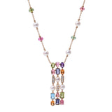 BVLGARI Bvlgari Allegra Multistone Ladies K18YG/Diamond/Pearl Necklace A Rank used Ginzo