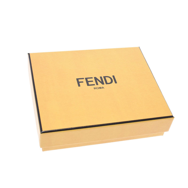 FENDI Fendi Zukka Pattern Pass Case Gray/Black 7M0164 Unisex PVC Card Case Unused Ginzo