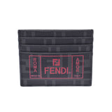 FENDI フェンディ ズッカ柄 パスケース グレー/黒 7M0164 ユニセックス PVC カードケース 未使用 銀蔵