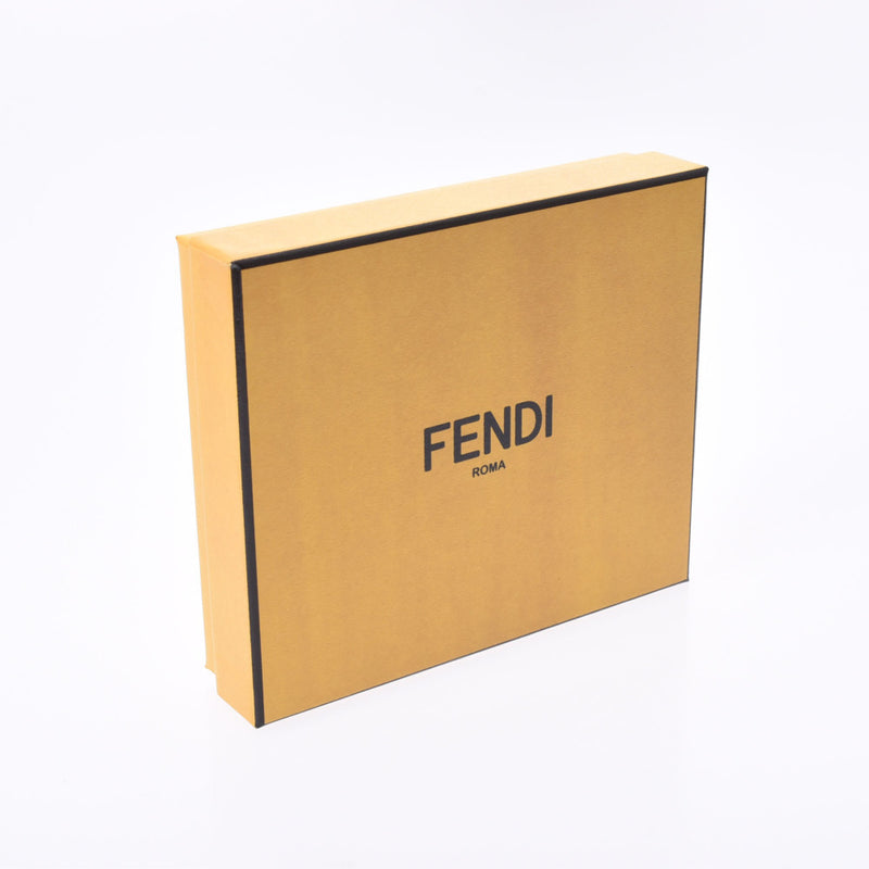 FENDI フェンディ コンパクト 二つ折り財布 グレー/赤 7M0277 ユニセックス レザー 札入れ 未使用 銀蔵