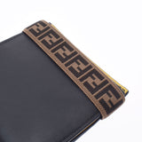 Fendi Fendi紧凑型Bi -fold钱包黑色/黄色7M0277男士皮革钱包未使用的金佐（Ginzo）