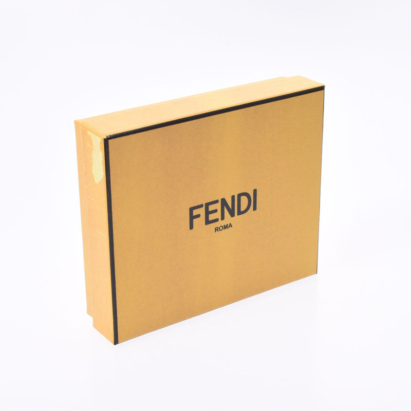 FENDI フェンディ ズッカ柄 パスケース ブラウン/黒/ボルドー 8M0269 ユニセックス レザー カードケース 未使用 銀蔵