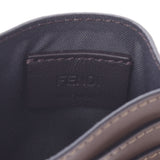 FENDI フェンディ ズッカ柄 パスケース ブラウン/黒 8M0269 ユニセックス レザー カードケース 未使用 銀蔵