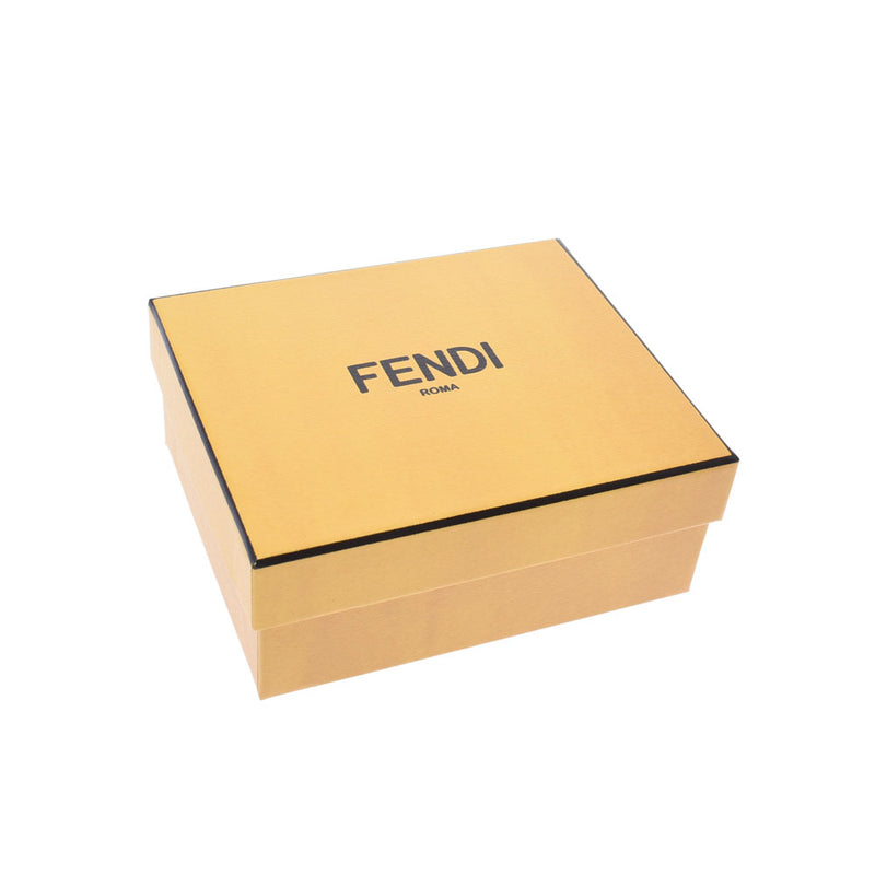 FENDI フェンディ 蛇腹 黒 ゴールド金具 8M0301 ユニセックス レザー カードケース 未使用 銀蔵