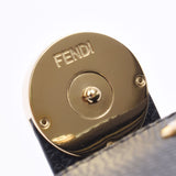 FENDI フェンディ 蛇腹 黒 ゴールド金具 8M0301 ユニセックス レザー カードケース 未使用 銀蔵