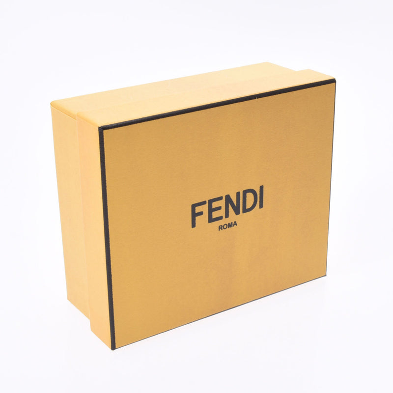 Fendi Fendi Bear型黑色金支架8M0301男女通用皮卡盒未使用的Ginzo