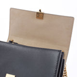 FENDI Fendi Mini Canai Zukka Pattern Brown/Black Gold Bracket 8M0381 Ladies Leather Shoulder Bag Unused Ginzo