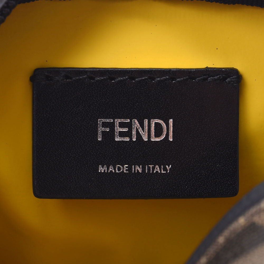 フェンディズッカ柄 ブラウン/黄 ユニセックス PVC ショルダーバッグ 7VA456 FENDI – 銀蔵オンライン