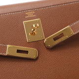 Hermes Hermes Kelly 32外缝制2way金金支架□B加电（2001年左右）女式武士手提包一级使用Silgrin